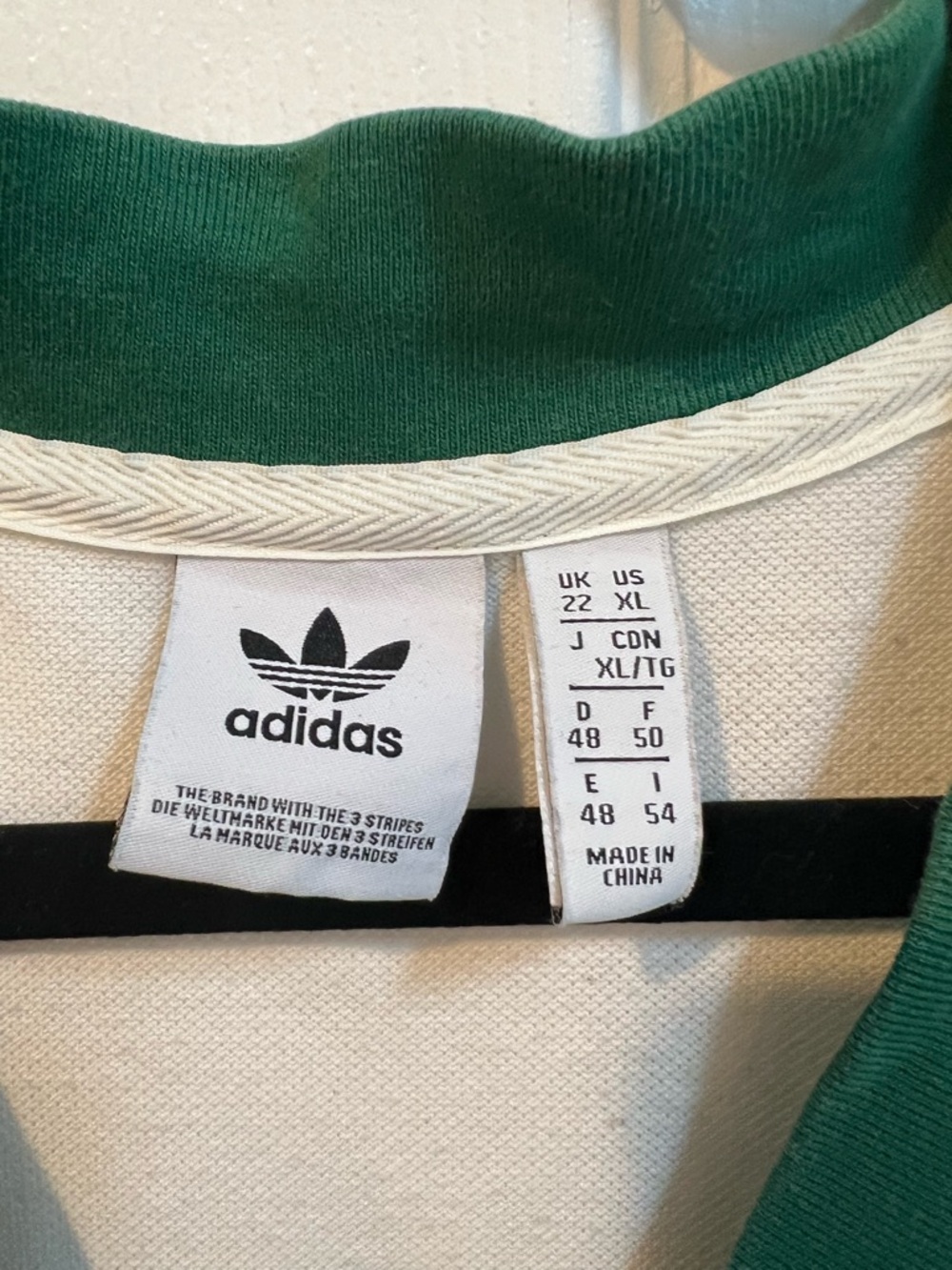 adidas Cream Tennis Dress with Green Trim - Picture 2 of 3
